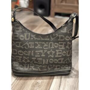 Dooney And Bourke Rare Pretag Vintage Script Bag Collector Hard To Find
